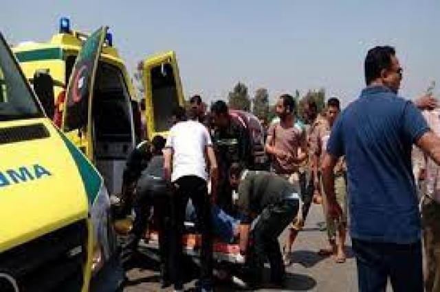 مصرع شاب فى حادث سيارة على طريق الخارجة أسيوط فى الوادى الجديد