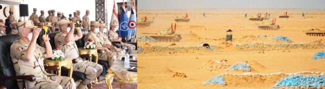 بالذخيرة الحية .. وزير الدفاع يشهد تنفيذ المرحلة الختامية للمناورة ” رعد 32 ”