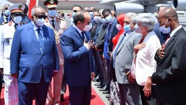الرئيس السيسي يعقد إتفاقية مع نظيره الجيبوتي بإنشاء منطقة لوجستية مشتركة
